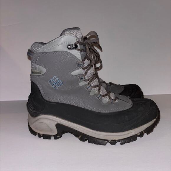 Columbia Boots 7.5 Bugaboot Snow Boots Gray Leather Waterproof - Picture 1 of 7